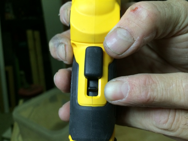 DEWALT 8V Max Gyro Drive Screwdriver Lock-Off Switch