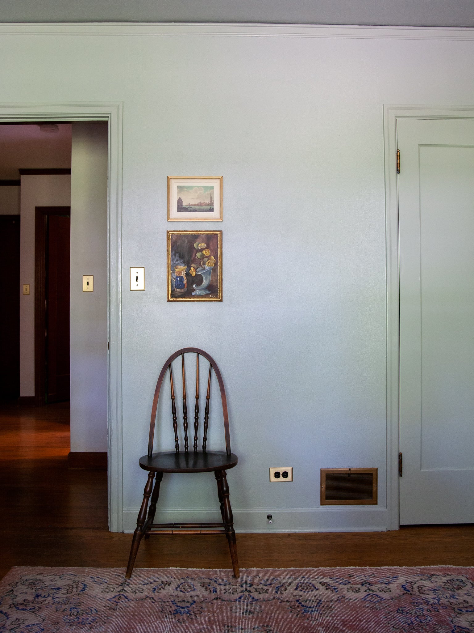 Kathryn Packard Bedroom Door with Nostalgic Door Hardware